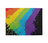 500 Piezas, Rompecabezas para Adultos, Rompecabezas desafiantes, Juego de Rompecabezas para Todos,Orgullo LGBT con Salpicaduras de arcoíris