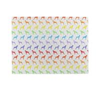 500 Piezas, Rompecabezas para Adultos, Rompecabezas desafiantes, Juego de Rompecabezas para Todos,Perros Boxer Arcoiris (Recortados)