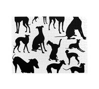 500 Piezas, Rompecabezas para Adultos, Rompecabezas desafiantes, Juego de Rompecabezas para Todos,Perro Galgo Italiano