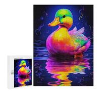 500 piezas rompecabezas para adultos y adolescentes rompecabezas coloridos con reflejos de pato para adultos, juguetes antiestrés, análisis y lógica, interacción entre padres e hijos, 500 piezas