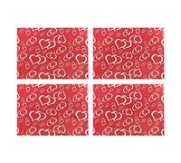 500 Piezas Turrón Papel de Regalo Corazón de San Valentín Corazón Envoltura de Chocolate Papel de Embalaje de Dulces Favor de Fiesta de Día de San Valentín (1 Patrón)