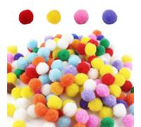500 pompones de colores para manualidades, pompones de 2 cm, mini pompones coloridos, suaves y elásticos, bolas de fieltro coloridas para manualidades creativas, accesorios para el cabello fino