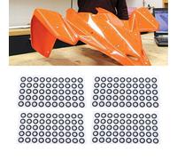 500 puntos de seguimiento de escaneo 3D de 6 mm x 10 mm, marcadores de alta reflectividad