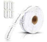 500 rollos de fichas de valor, color dorado, para tarjetas de comida, tarjetas de entrada, marcas de cupones de bebidas, rollos de fichas de valor, para fiestas de carnaval, bodas, eventos, 50 x 25 mm