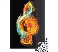 500 Rompecabezas Cuadrados Creativos Musicales para Adultos, Rompecabezas de Madera, Juegos de Desafío Únicos, 500 Piezas (52x38cm)