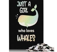 500 Rompecabezas Cuadrados de Solo una Chica Que ama la Creatividad para Adultos, Rompecabezas de Madera, Juegos de desafío únicos, 500 Piezas (52 x 38 cm)