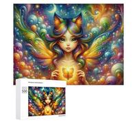 500 sierras de calar para adolescentes, rompecabezas mágicos de hadas de mariposa para adultos, juegos relajantes, mejora la memoria, regalos para amigos y familiares, 500 piezas