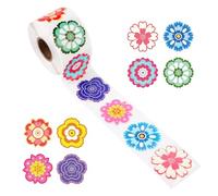 500 Uds Pegatinas de Flores para Niños, Pegatinas de Primavera Rollo Pegatinas de Verano para Scrapbooking Botellas de Agua Portátil Tema de Naturaleza Fiesta de Primavera Decoración