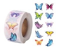 500 Uds Pegatinas de Mariposa, Pegatinas de Mariposa Pequeñas Colores Autoadhesivo Decorativos Calcomanía para Manualidades Sobres y Postales