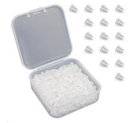 500 unidades Cierre de pendiente de silicona para pendientes, apones de silicona para pendientes, apones pendientes silicona, tamaño 4 x 4 mm, Silicona de alta calidad, para uso diario, decoración