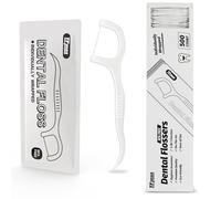 500 unidades de hilo dental cada uno envuelto individualmente, bolsa de hilo dental, viaje, hotel, restaurante, oficina, coche, hilo dental, palillos de hilo dental, cuidado bucal, alambre plano