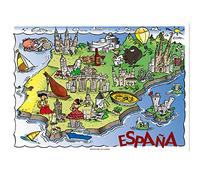 500 Unidades - García de Pou 114.27 Offset España Mantelines, 70 G/M2, 31 x 43 cm, Multicolor