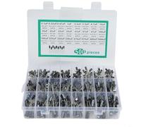 500 unids condensador electrolítico de aluminio mezcla 0.1uF-1000uF 16V-50V Kit radial para TV Radio reparación de computadoras