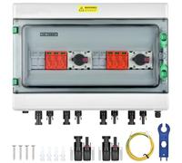 500 V1000 V Two In Two Out Solar Fotovoltaico DC Combiner Box Outdoor Impermeable Fuse Surge Plastic Special Distribution Box