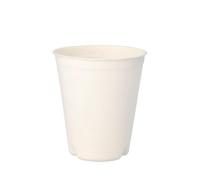 500 vasos de caña de azúcar 'pure' 0,3 l de diámetro 9 cm · 10 cm blanco para bebidas calientes
