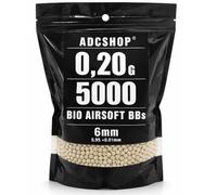 5000 Bolas Bio Airsoft 0,20 g - 6 mm - AEG, AEP, Gas, CO2 y Muelle