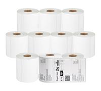 5000 etiquetas térmicas de envío de 4in x 6in / 4in / 100 x 150 mm, 10 rollos, 500 etiquetas por rollo, térmicas directas, compatibles con impresoras Zebra y MUNBYN, para Amazon, Ebay, Royal Mail