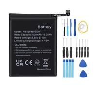 5000 mAh 3,85 V HB526489EEW - Batería para Huawei Y6p/Changwan 9A/Enjoy 10e | Celda de batería de iones de litio recargable para smartphone, reemplazo con herramientas de reparación