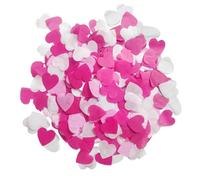 5000 piezas de confeti de amor, confeti romántico, decoración de confeti en forma de corazón, confeti combinado rosa y blanco, utilizado para decoración de bodas y fiestas de cumpleaños