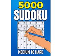 5000 SUDOKU: Medium to Hard Sudoku Puzzles for Adults | Tons of Challenge for your Brain.