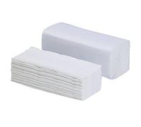 5000 - Toallas Plegables Toallas de papel - 25 x 23 cm, 1 capa - Natural - V de pliege
