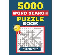 5000 Word Search Puzzle Book Volume 1 - 200 Puzzles: Word Search Book for Teens, Adults and Seniors | 8.5 x 11 inches Size | Perfect Gift or Stocking Stuffer