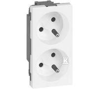 Enchufe doble con/u 2x230V 16A Simon Connect 50000458-030
