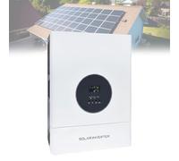 5000W 48V Inversor Solar Híbrido 110V 220V Monofásico Alta Frecuencia Onda Senoidal Pura Cargador MPPT PV 6400W Cargador AC 30A para Estudio Móvil Oficina RV(Single Phase)