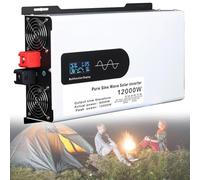 5000w 6000w 8000w 10000w 12000w De Voltaje De Onda Sinusoidal Pura Coche-Convertidor Coche 12v 24v 48v 60v 72v 96v a 110v/220v Inversor,para Portátiles, Camiones, Casas,camionetas, Casas Rodantes