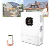 5000W Inversor Híbrido Onda Sinusoidal Pura Híbrido, Inversor Solar Híbrido Para Aplicaciones Dentro Y Fuera Red, BMS Y Comunicación WiFi, Pantalla LCD, Para Hogares, Autocaravanas Sistemas Off-Grid