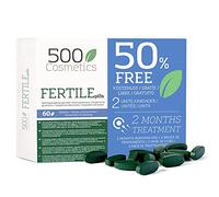500COSMETICS Fertile - Capsulas 100% Naturales Potencia del Hombre Calidad y Volumen de Esperma Mayor Energía