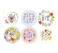 500Counts Happy Mother's Fay Seal Sticker 1inch Embalaje Etiquetas Para Tarjeta Sobre Junta