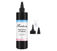 500g actualiza resina ultravioleta de alta transparencia de curado rápido - resina activa de sol solidificada transparente de cristal + 2 pares de guantes
