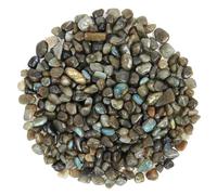 500g Chips de Cristal Natural de Labradorita Triturado - Chips de Cristales de Sanación de Piedra Lunar a Granel, Gemas de Cristal Triturado para Manualidades, Hermoso Paquete para Regalo