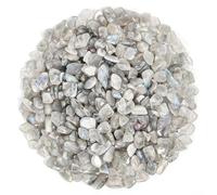 500g Chips de Cristal Natural de Piedra Lunar Gris Labradorita Triturado - Chips de Cristales de Sanación de Labradorita Gris a Granel