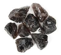 500g Cristal en Bruto de Cuarzo Ahumado a Granel - Piedras de Cristal en Bruto de Cuarzo Ahumado para Tumbling, Rocas para Fuentes, Decoración, Pulido, Wicca y Sanación con Cristales Reiki