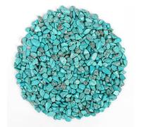 500g Cristales Naturales de Howlita Turquesa Triturados, Chips Pulidos - Chips de Cristales al por Mayor, Piedras Preciosas para Manualidades, Hermoso Paquete de Regalo