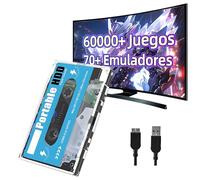 500G HDD Disco duro externo portátil Retro Drive,60000+ juegos,70+ emuladores,disco duro para juegos,sistema Batocera 33,consola de juegos retro para ordenador portátil/PC,Plug and Play,26 idiomas