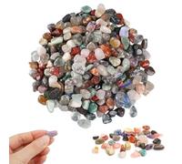 500g Piedras Decorativas, Piedras Naturales para Jarrones, Mini Piedras Preciosas de Colores 9-12MM, Grava de Cristal, Piedras Irregulares Naturales para Acuario, Tanque de Maceta, Jardinería, DIY