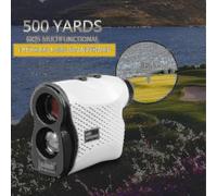500m / 600m / 900m Golf Rangefinder Distance Meter Speed Tester Range Finder Digital Hunting Measurement Monocular Telescope(500m,white) 25-26
