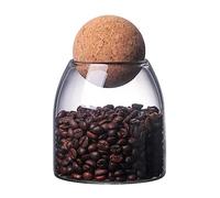 500ml/ 16,7 oz tarro de vidrio recipiente de almacenamiento de alimentos con corcho de bola - botella vacía de vidrio claro organizador de alimentos de la cocina bote de botella con tapa