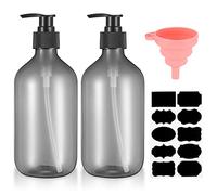 500ml botes botellas dispensadores dosificador vacías on bomba plastico para de loción champu y del gel y champu jabon manos ducha rellenables baño vacías 500ml