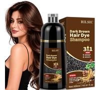500ml Champú Color Castaño Oscuro,Hair Dye Shampoo