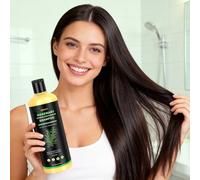500ML Champú de Romero, Champú Natural de Romero con Queratina Hidrolizada, Fortalecedor y Engrosar el Cabello para Cabello Fino/Caspa/Cabello Graso, Cabello con Tendencia a la Caída (Green, 500ML)