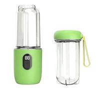 500ml Portable Blender Light Green USB Rechargeable Portable Blender Juicer with Stainless Steel Cutter Powerful Cordless Mini Blenderfor Home Travel