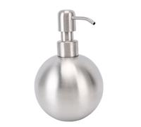 500ml Spherical Soap Dispense, Soap Dispenser with Pump Refillable Stainless Steel Construction Versatile Liquid Compatibility Use for Bathroom Toiletries Homes Offices Hotels
