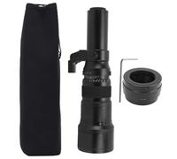 500mm F6.3 Teleobjetivo Manual para Montura E - Zoom Ultra Largo para fotografía de Naturaleza y Aves, con Adaptador T2 y Cuerpo de aleación Resistente (Negro)