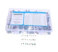 500Pcs Electrolytic Capacitor Assortment Kit with Storage Box Aluminum Capacitors for Electronics Repair DIY Projects LCD Monitor Compatibility High-Temperature Resistant Capacitance Meters