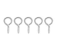500Pcs Eyepins Jewelry Making Supplies | Silver Iron Coated DIY Hooks for Pendants/Charms/Earrings | 5 Sizes Eye Pins with Strong Tarnish Protection (1#)