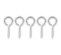 500Pcs Eyepins Jewelry Making Supplies | Silver Iron Coated DIY Hooks for Pendants/Charms/Earrings | 5 Sizes Eye Pins with Strong Tarnish Protection (5#)